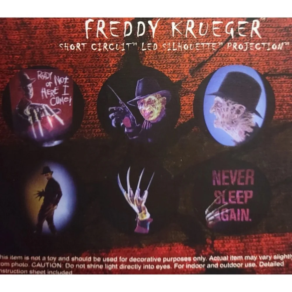 Nightmare On Elm Street Freddy Krueger Short Circuit LED Projector Halloween